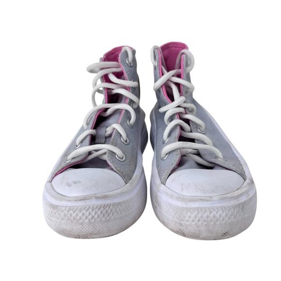 Converse Chuck Taylor All Star Move Platform Sneaker Youth 1 Gray‎ White A02495C - Picture 4 of 13